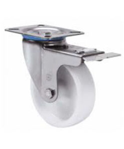 Rueda de Freno Blanca de Acero Inoxidable - 400 KG
