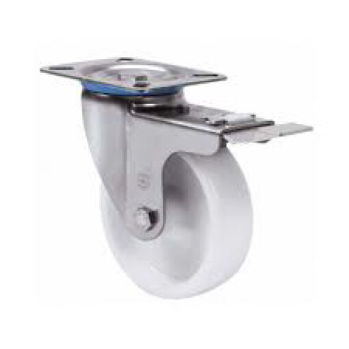 Rueda de Freno Blanca de Acero Inoxidable - 350 KG