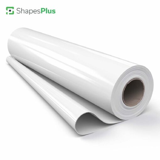 Vinilo Adhesivo de Corte Blanco Brillante ShapesPlus – Rollo de 61 CM X 50 MT
